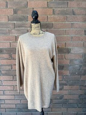 Pomander Place Marled Brown Knit Crewneck Sweater Size Large